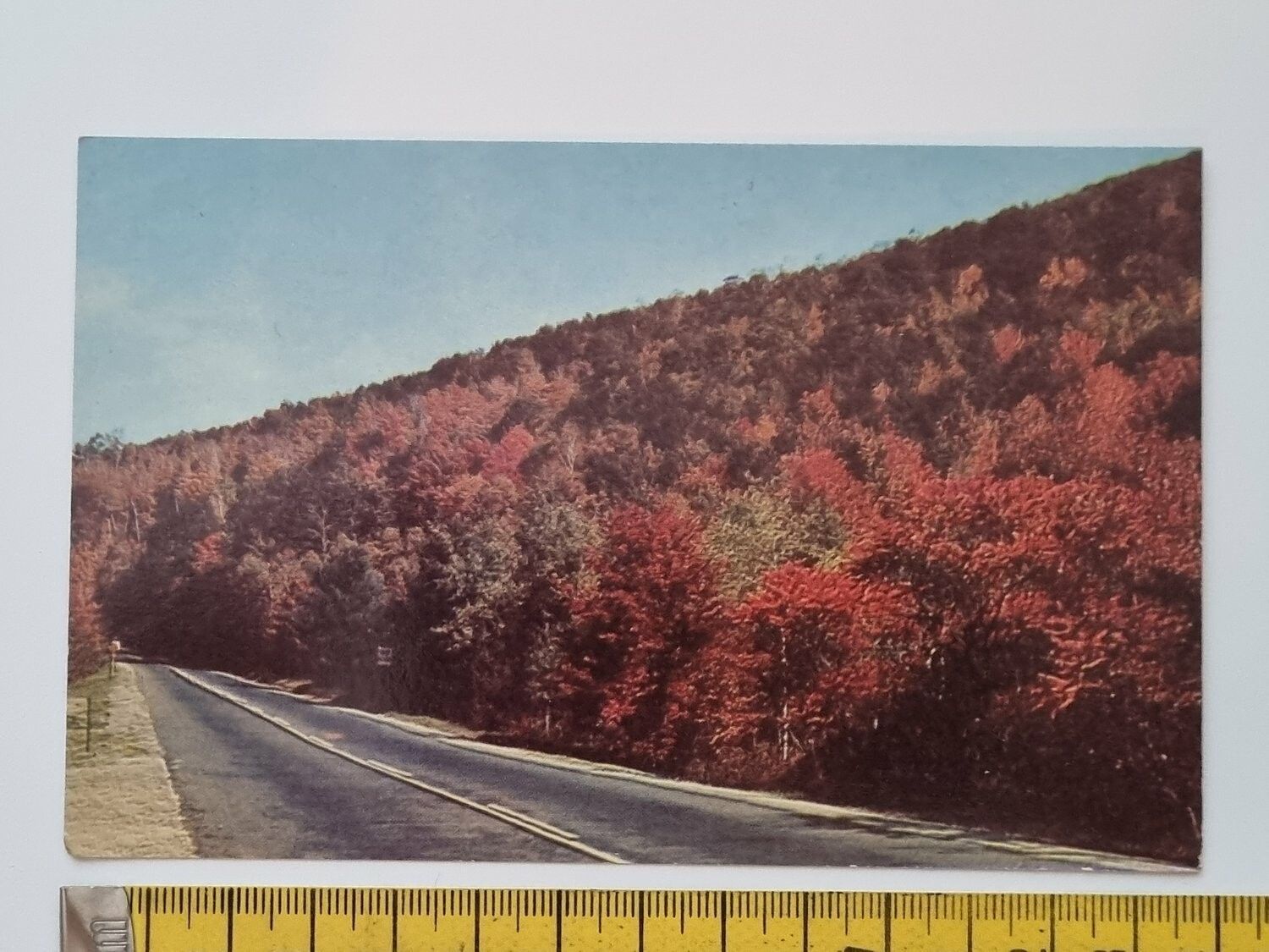 Äldre vykort BEGINNING OF MOHAWK TRAIL, MASS