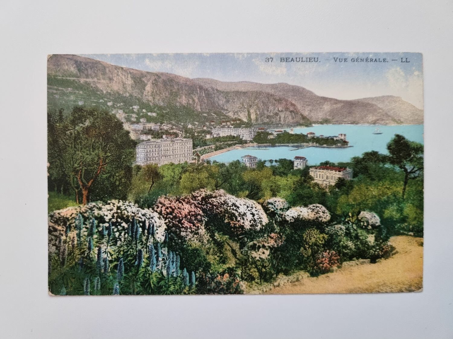 Äldre vykort BEAULIEU. VUE GÉNÉRALE. - LL