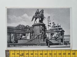 Äldre vykort Berlin Nationaldenkmal Kaiser Wilhelm I