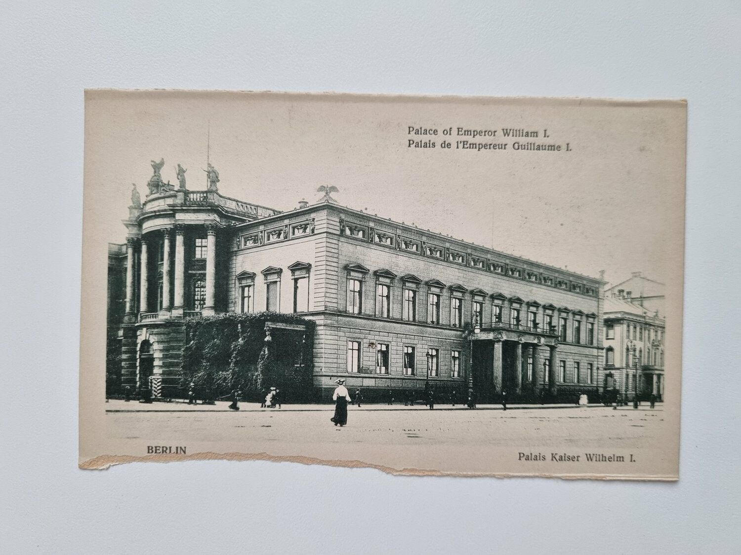 Äldre vykort Berlin Palais Kaiser Wilhelm I.