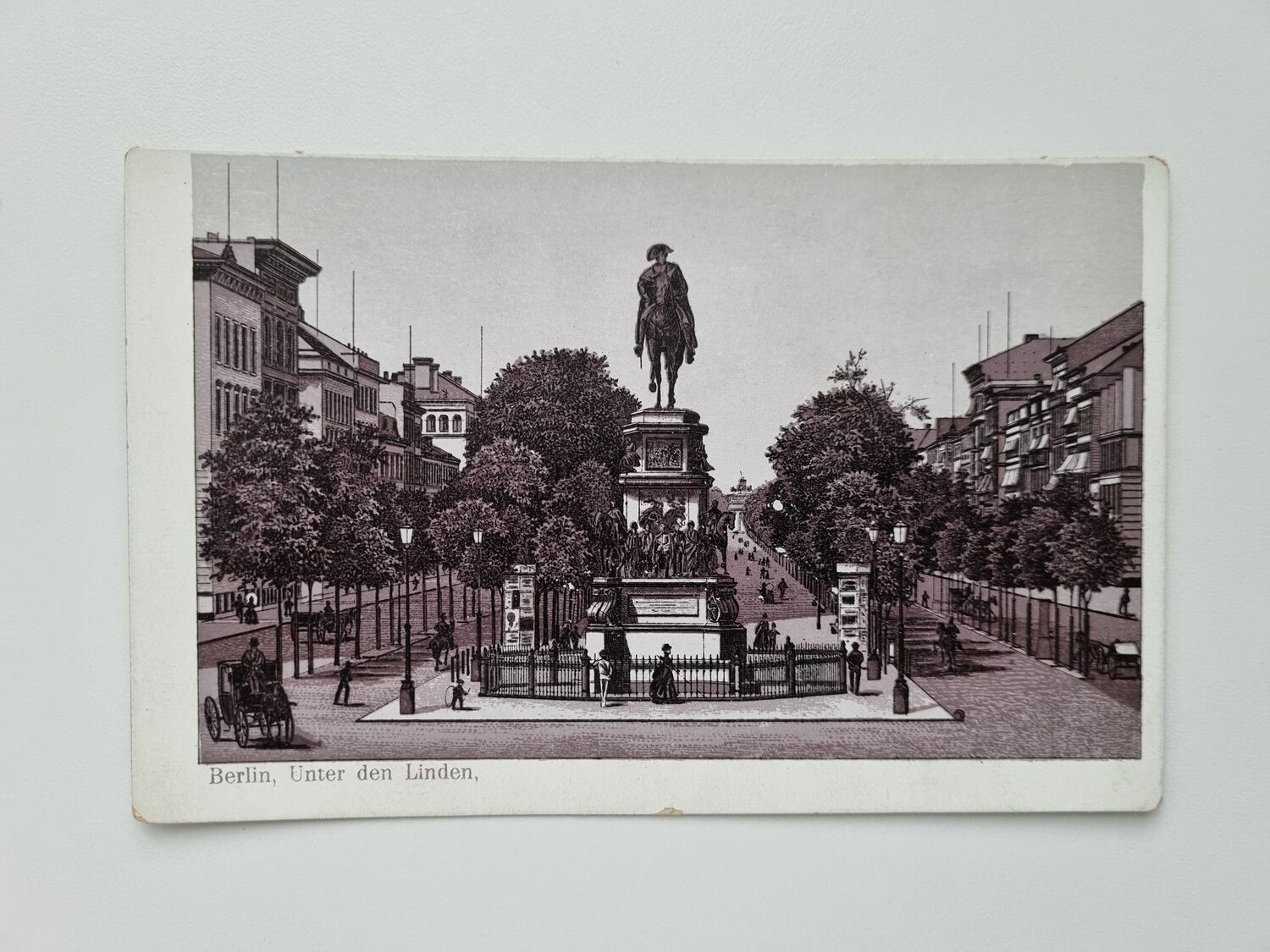 Äldre vykort Berlin, Unter den Linden,