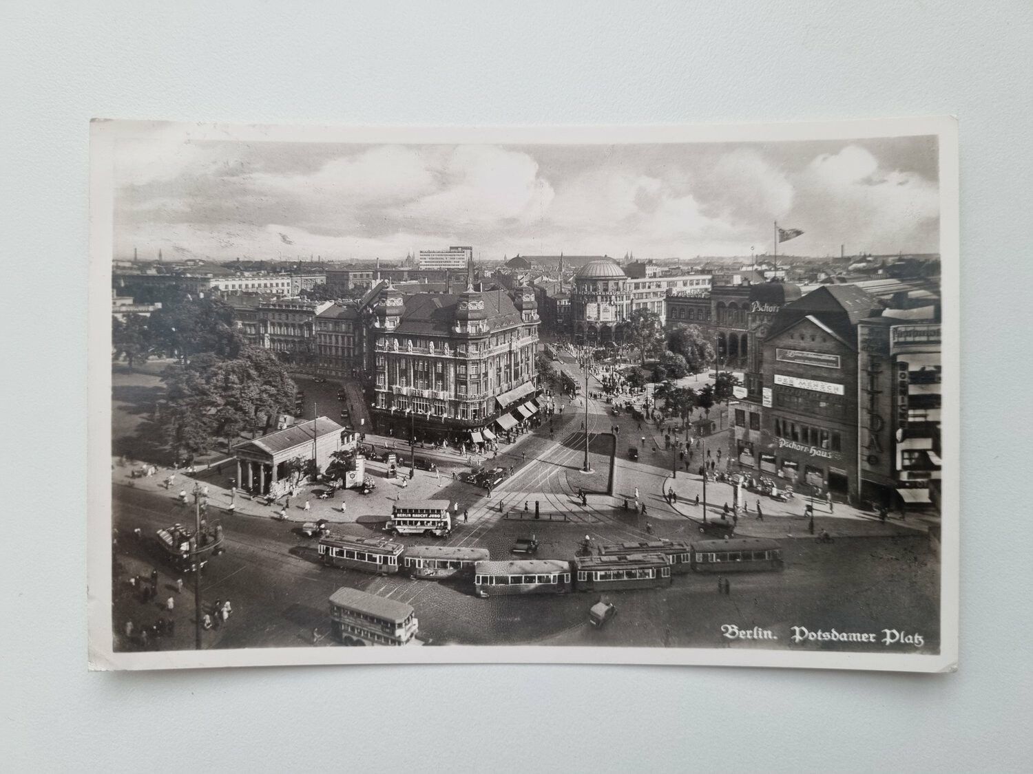 Äldre vykort Berlin. Potsdamer Platz