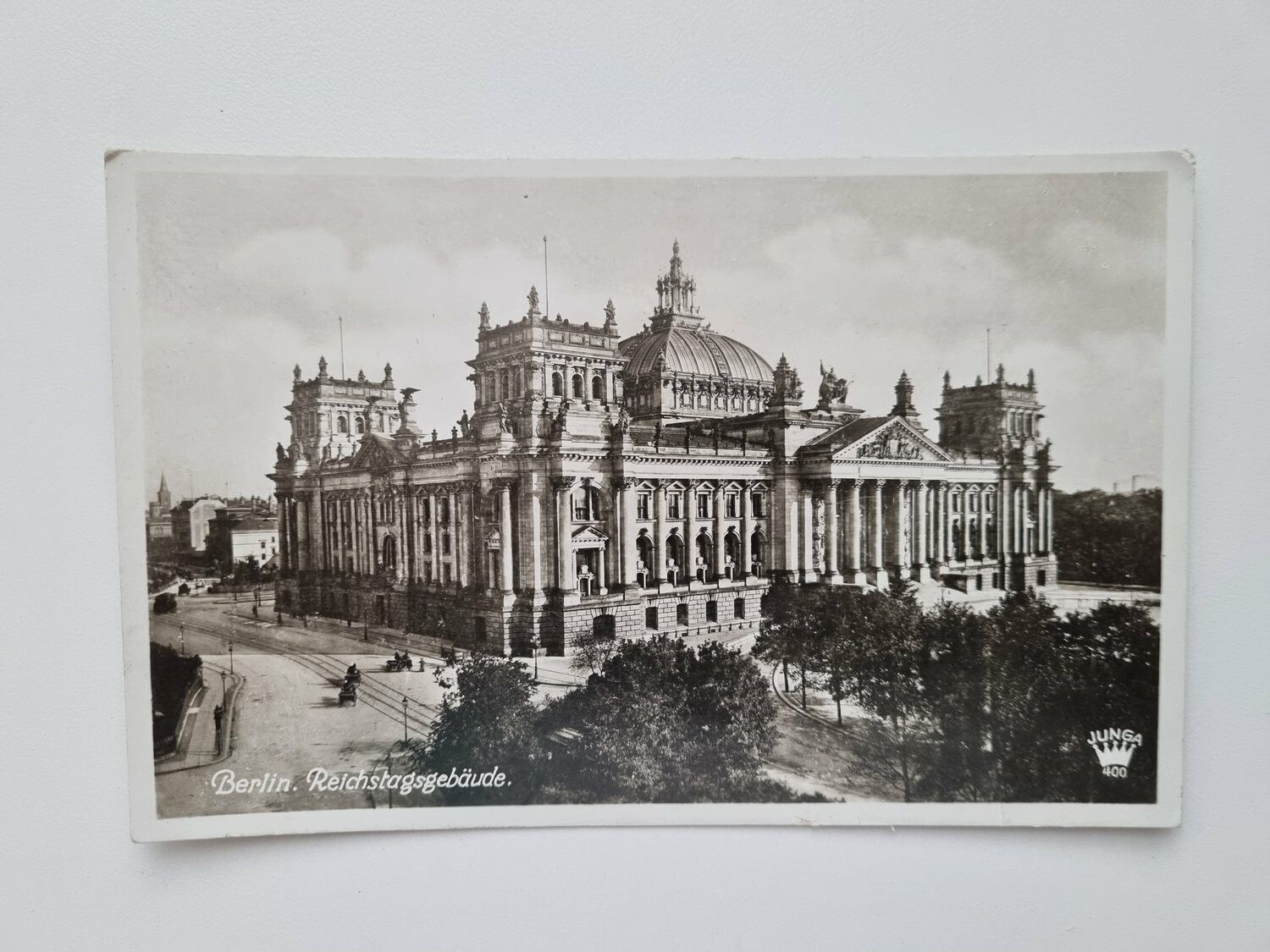 Äldre vykort Berlin. Reichstagsgebäude