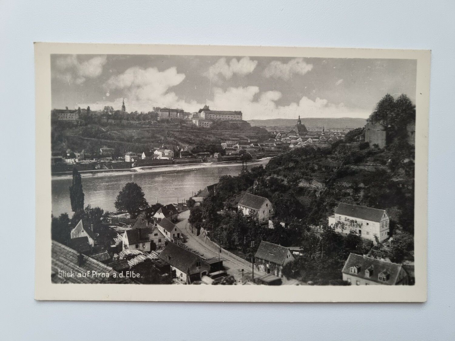 Äldre vykort Blick auf Pirna a.d. Elbe.