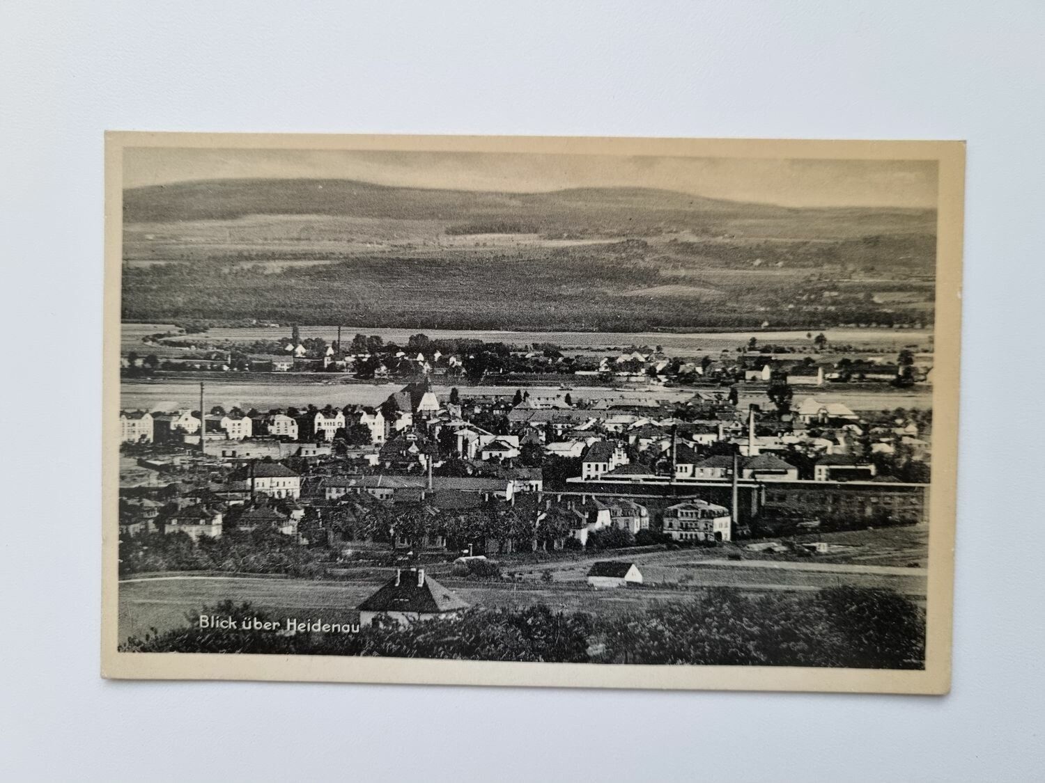 Äldre vykort Blick über Heidenau