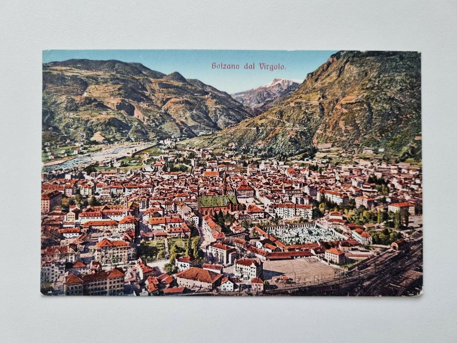 Äldre vykort Bolzano dal Virgolo
