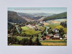 Äldre vykort Breitenhof im Schwarzwassertal (sächs. Erzgeb.).