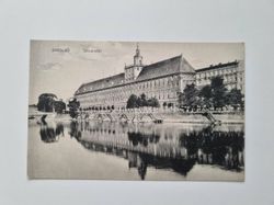 Äldre vykort BRESLAU Universität, daterat år 1913/14