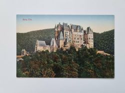 Äldre vykort Burg Eltz.