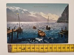 Äldre vykort Burrasca sul lago di Garda