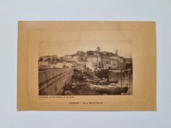 Äldre vykort CANNES Quai Saint-Pierre