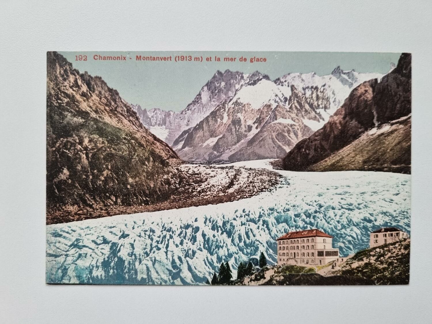 Äldre vykort Chamonix Montanver