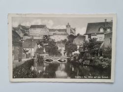 Äldre vykort Colditz I. Sa., Blick auf das Schloß.