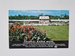 Äldre vykort COLONIAL MANOR MOTEL