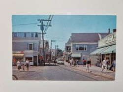 Äldre vykort Commercial Street looking West Provincetown,