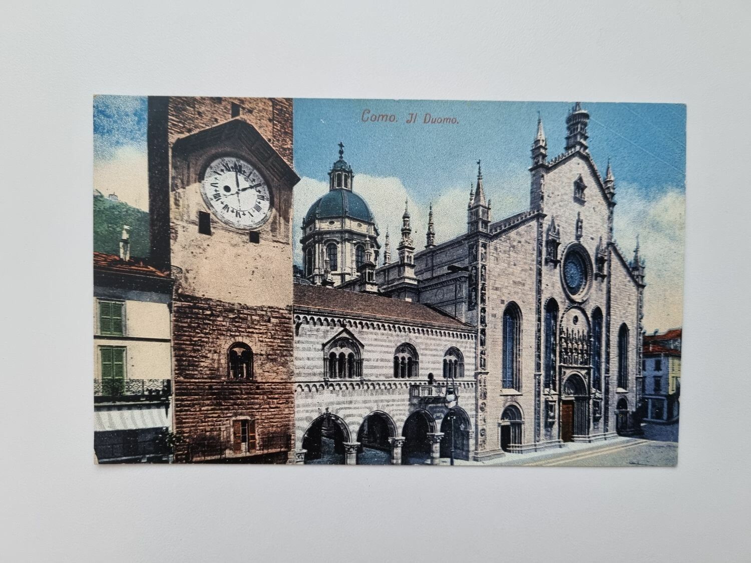 Äldre vykort Como Il Duomo.