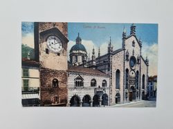 Äldre vykort Como Il Duomo.