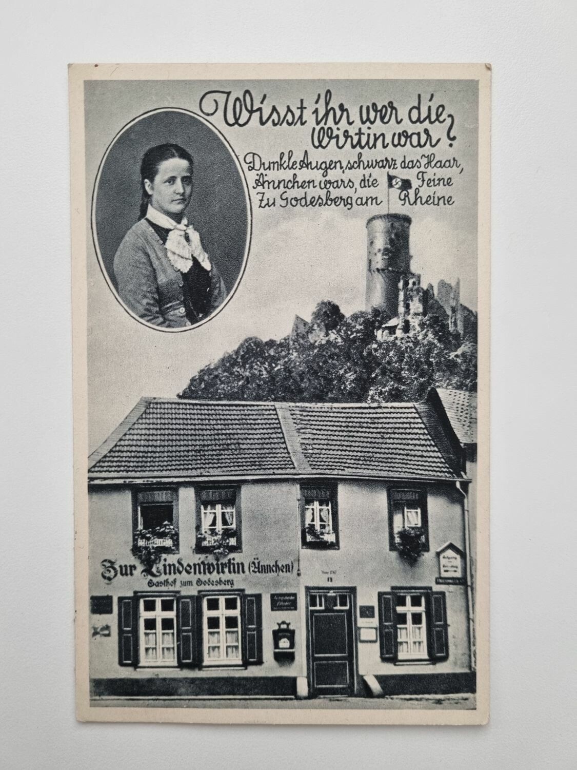 Äldre vykort daterat 1938