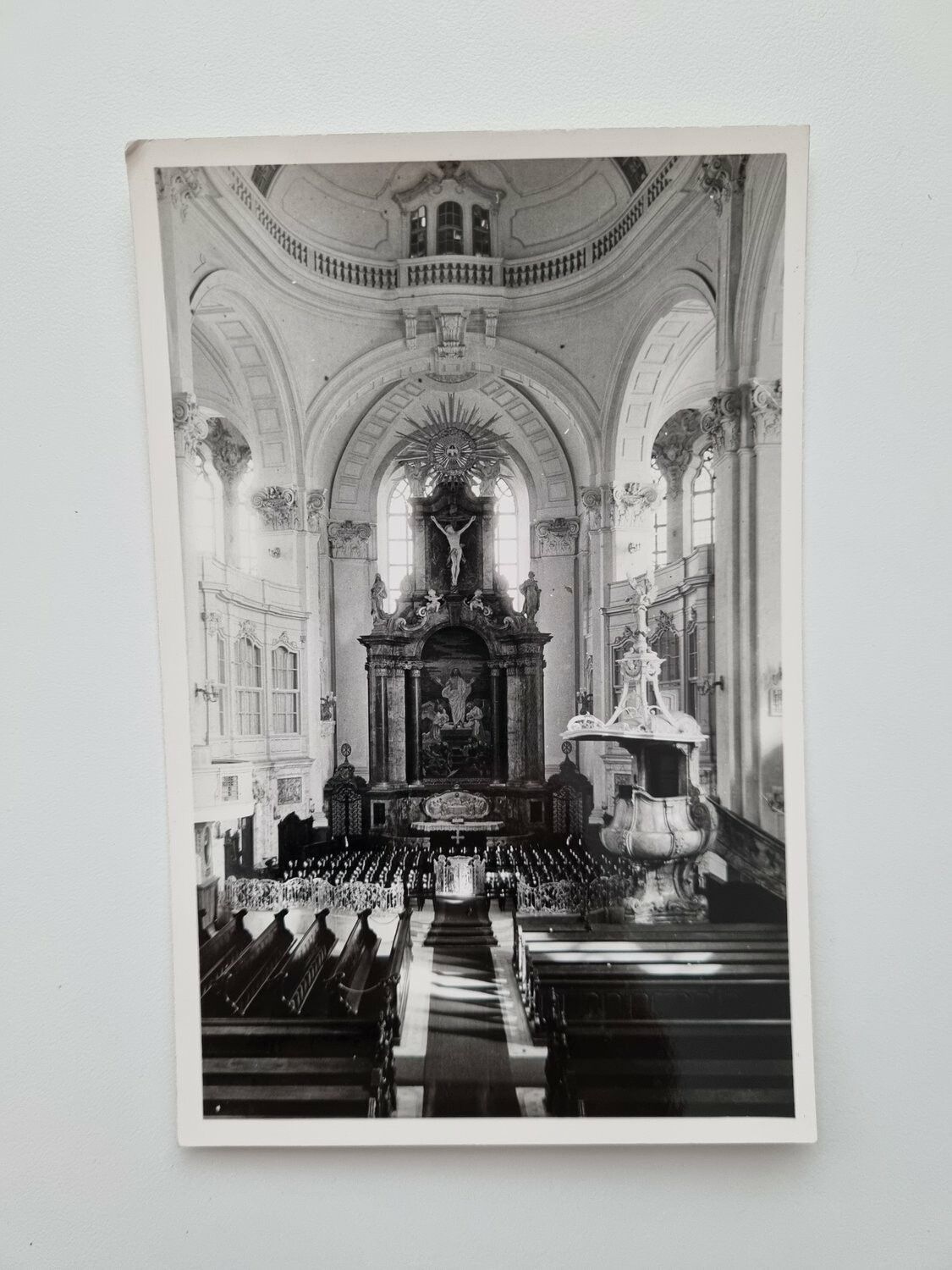 Äldre vykort daterat 1954