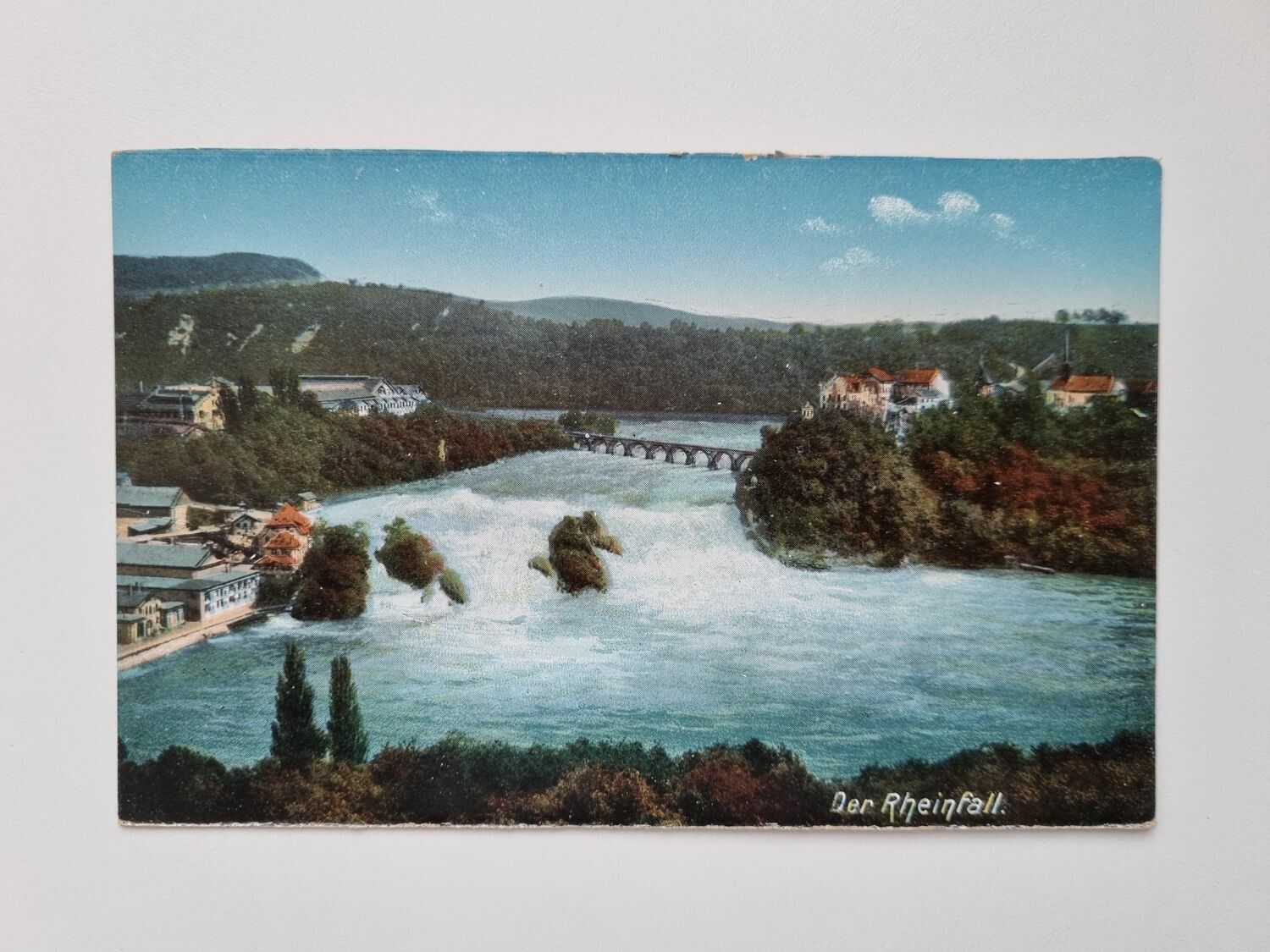 Äldre vykort Der Rheinfall.