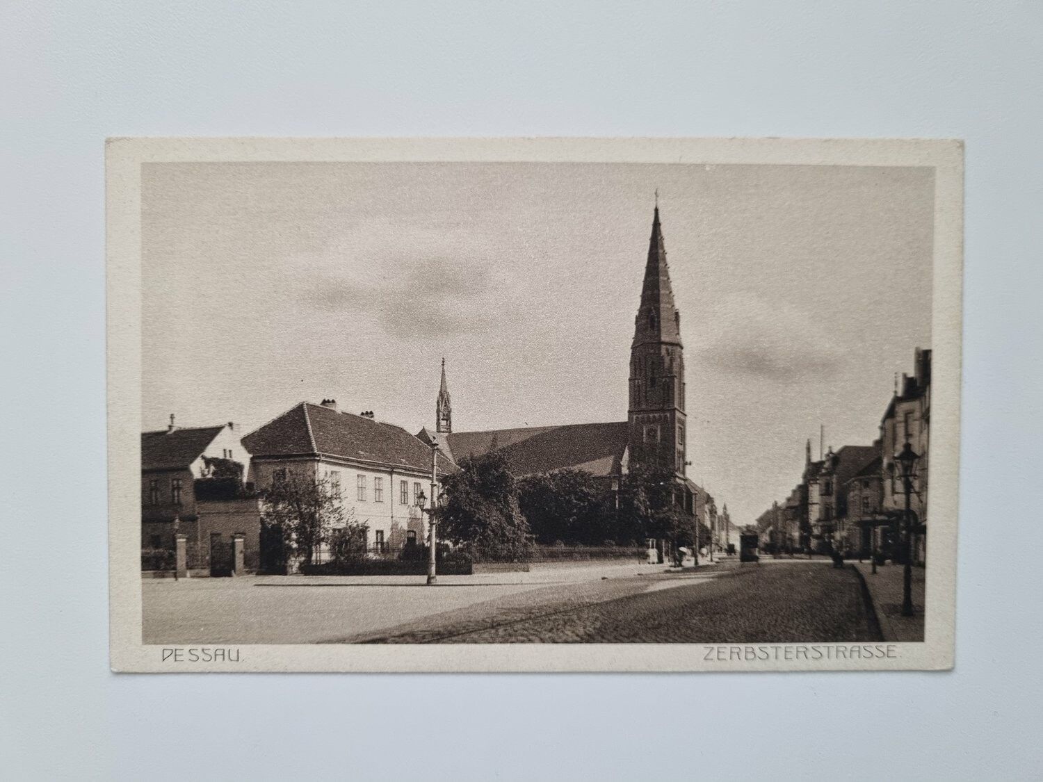 Äldre vykort DESSAU ZERBSTERSTRASSE