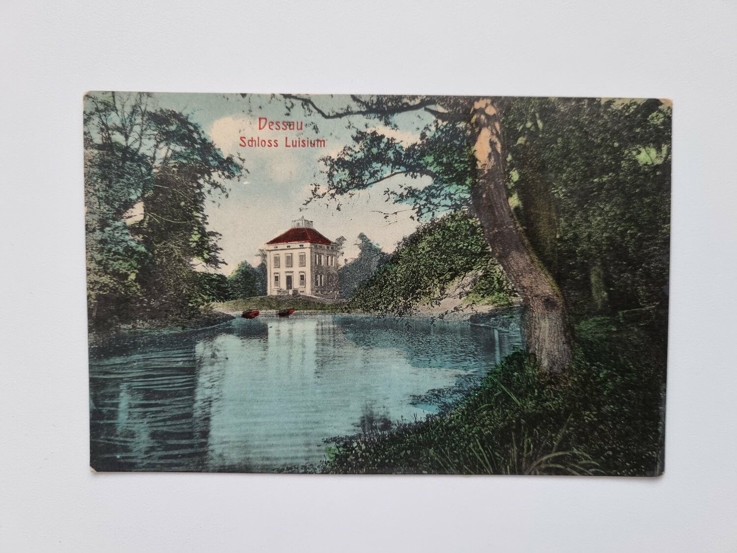 Äldre vykort Dessau Schloss Luisium