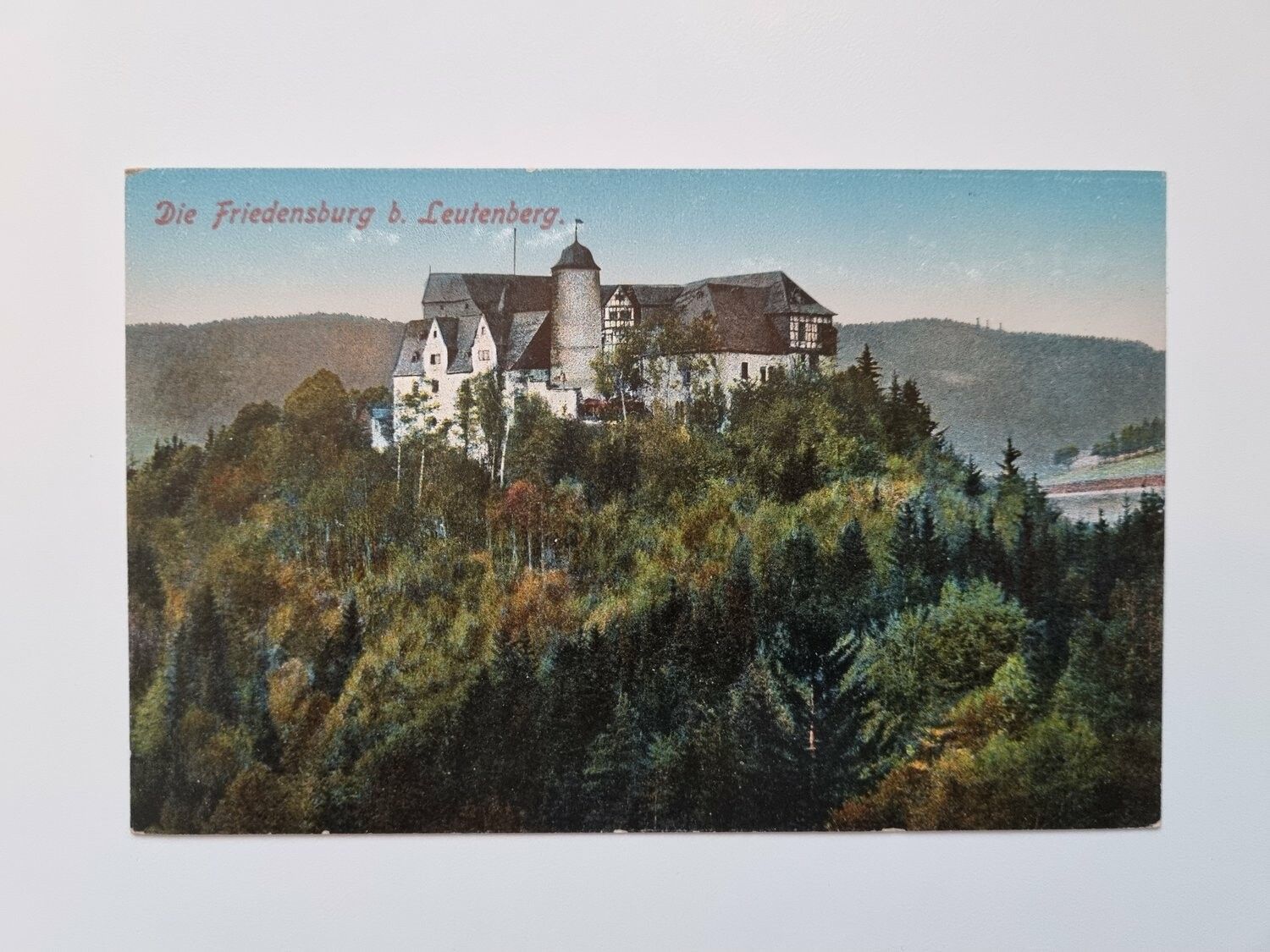 Äldre vykort Die Friedensburg b. Leutenberg.