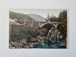 Äldre vykort Die neue Burkert-Brücke bei Mühlbach
