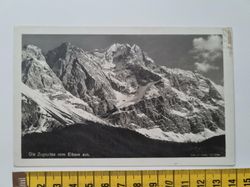 Äldre vykort Die Zugspitze vom Eibsee aus.
