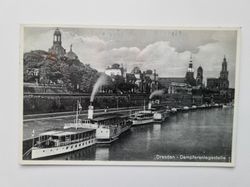 Äldre vykort Dresden - Dampferanlegestelle
