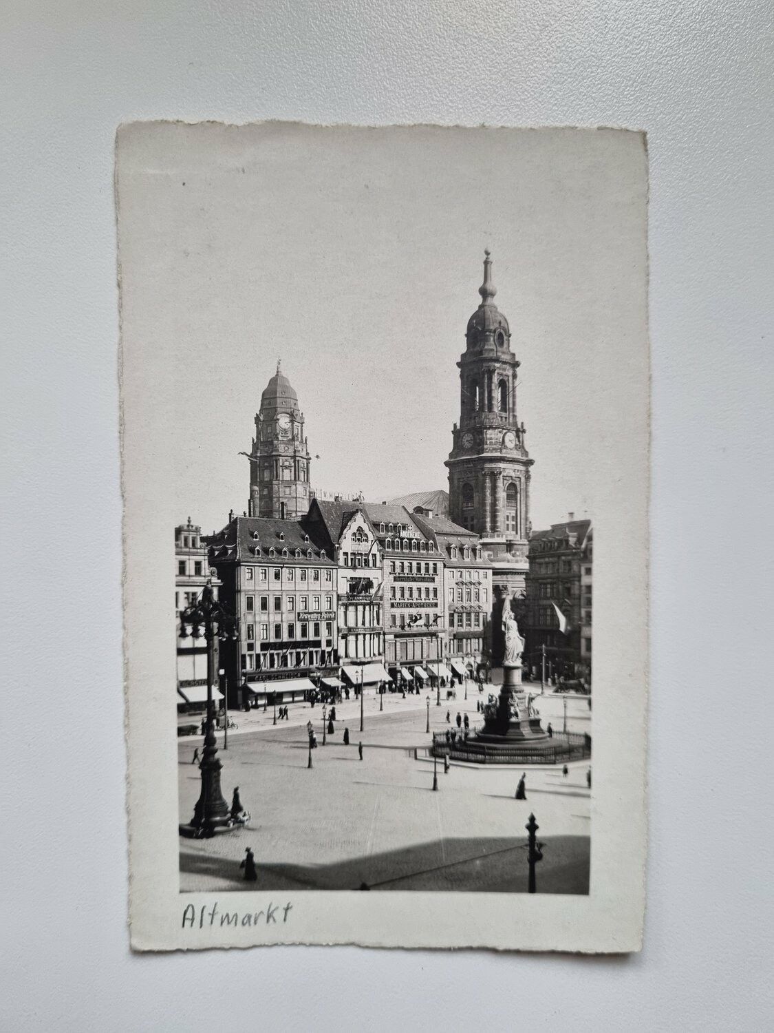 Äldre vykort Dresden Altmarkt
