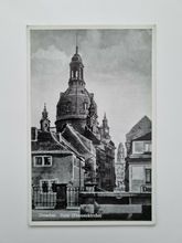 Äldre vykort Dresden Dom (Frauenkirche)