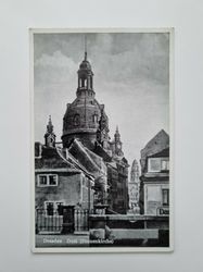 Äldre vykort Dresden Dom (Frauenkirche)