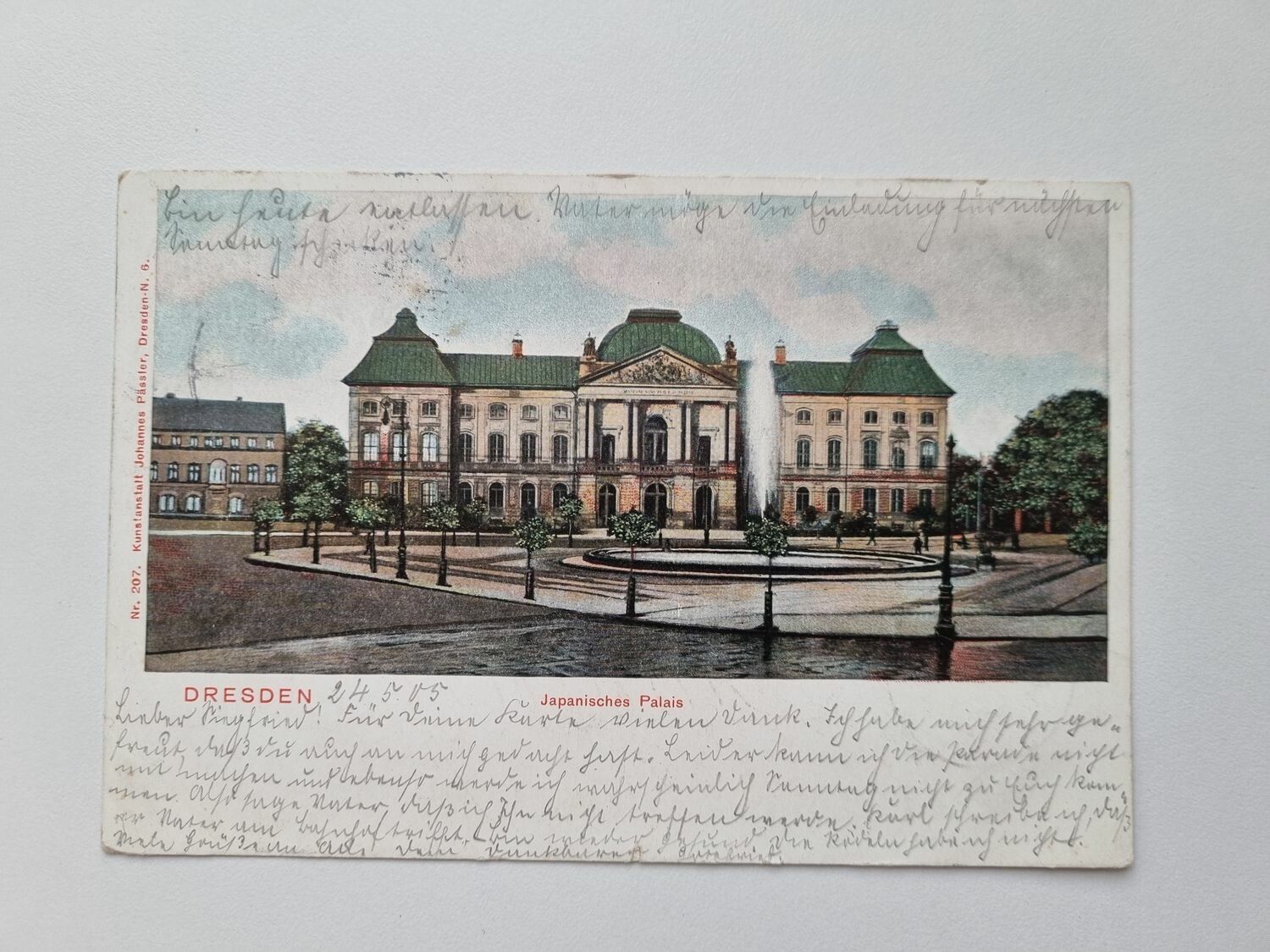 Äldre vykort DRESDEN Japanisches Palais