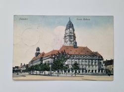 Äldre vykort Dresden Neues Rathaus 1913