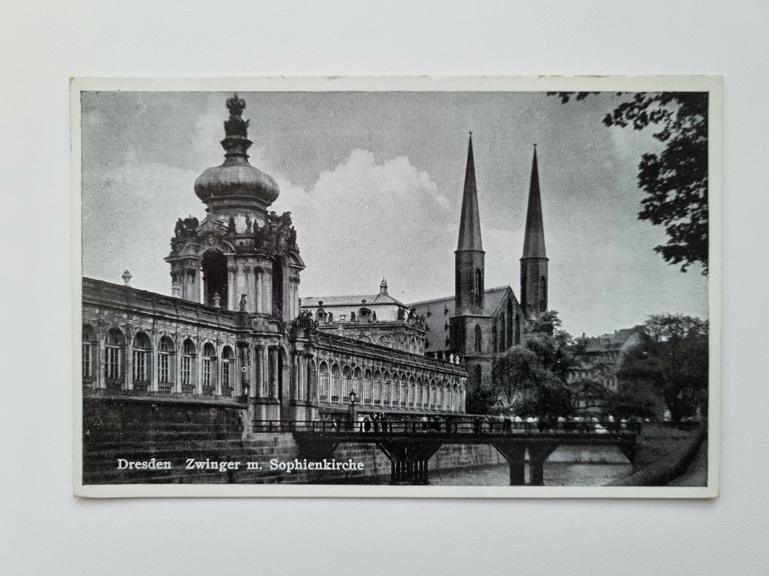 Äldre vykort Dresden Zwinger m. Sophienkirche