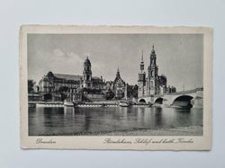 Äldre vykort Dresden Ständehaus, Schloß und kath. Kirche