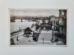 Äldre vykort Dresden. Brühlsche Terrasse