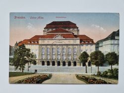 Äldre vykort Dresden. Ostra-Allee