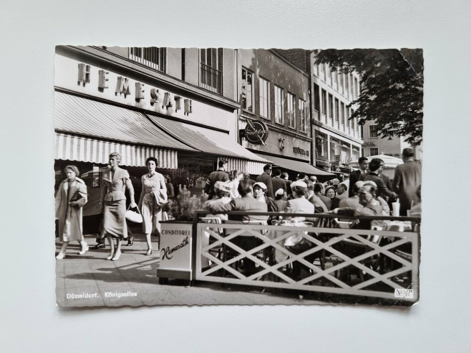 Äldre vykort Düsseldorf. Königsallee