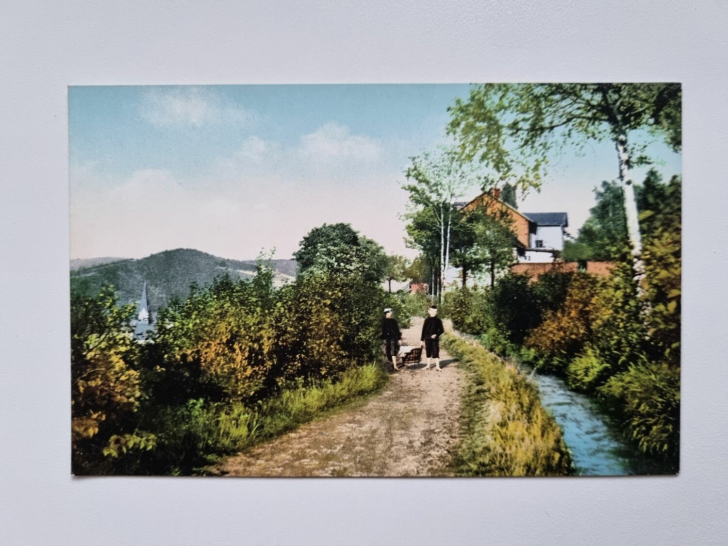 Äldre vykort Flossgraben-Idyll am Panorama