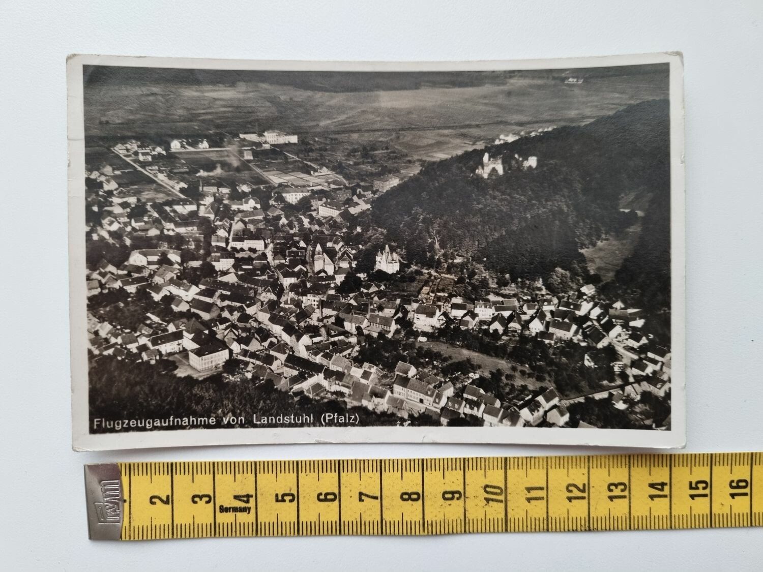 Äldre vykort Flugzeugaufnahme von Landstuhl (Pfalz)