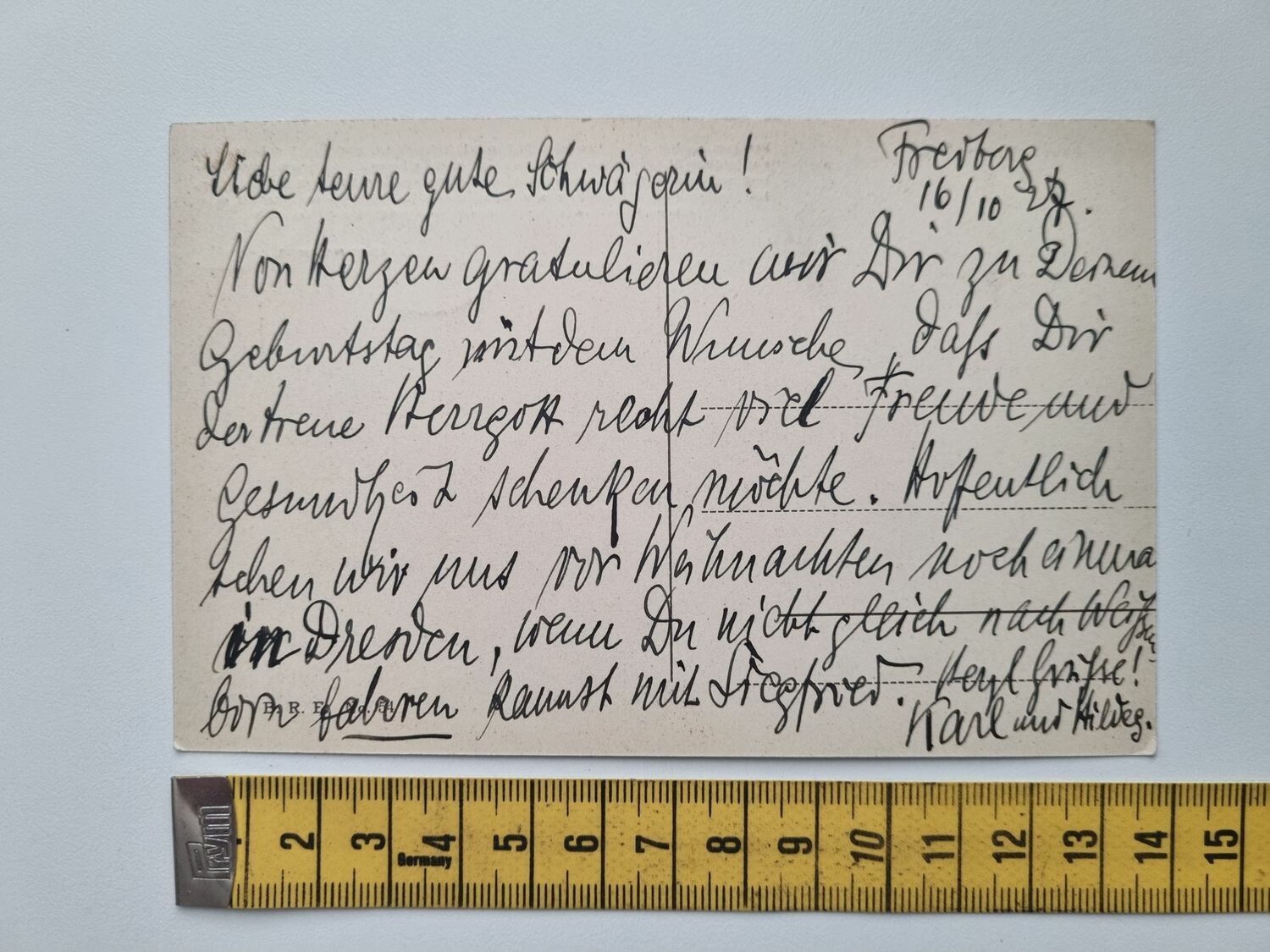 Äldre vykort Freiberg Dom