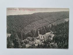 Äldre vykort Friedrichroda i. Ch. - Blick v. Bismarckfelsen