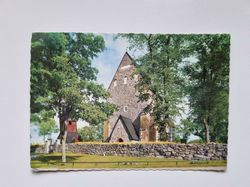 Äldre vykort Gamla Uppsala kyrka