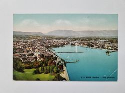 Äldre vykort Genève Vue générale.