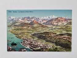 Äldre vykort Genève. La Savoie et Mont Blanc.