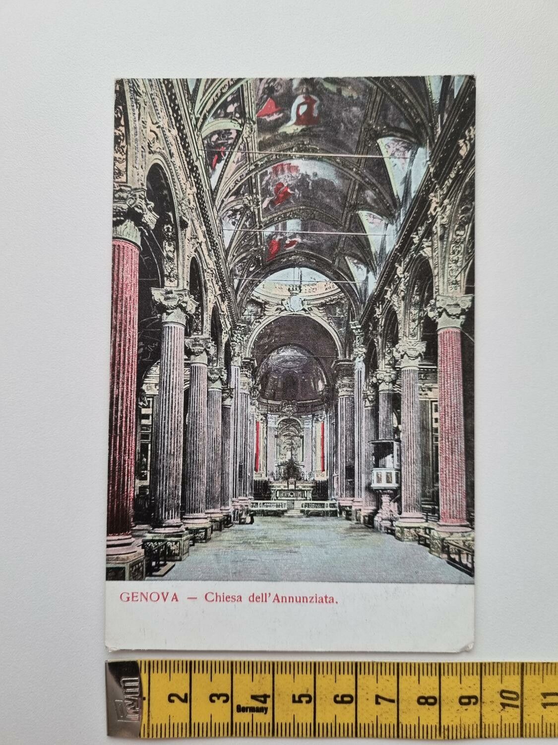 Äldre vykort GENOVA Chiesa dell'Annunziata