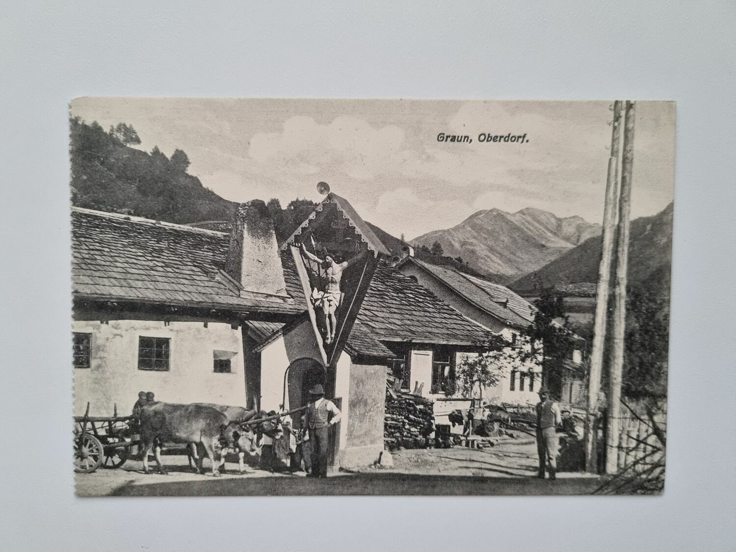 Äldre vykort Graun, Oberdorf.