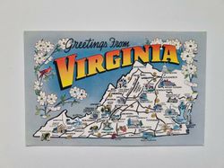 Äldre vykort Greetings From VIRGINIA